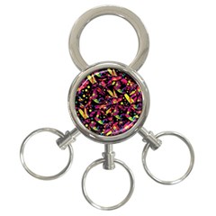 Colorful Dragonflies Design 3-ring Key Chains by Valentinaart