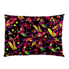 Colorful Dragonflies Design Pillow Case by Valentinaart