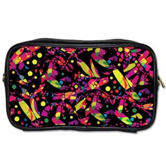 Colorful Dragonflies Design Toiletries Bags 2-side by Valentinaart