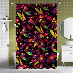 Colorful Dragonflies Design Shower Curtain 48  X 72  (small)  by Valentinaart