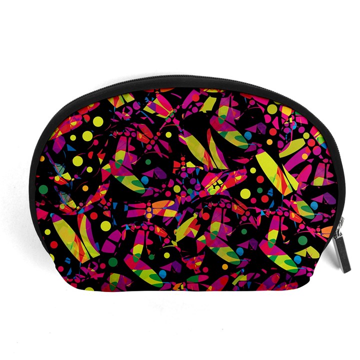 Colorful dragonflies design Accessory Pouches (Large) 