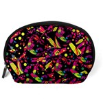 Colorful dragonflies design Accessory Pouches (Large)  Back