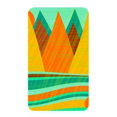 Orange And Green Landscape Memory Card Reader by Valentinaart