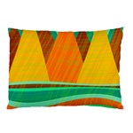 Orange and green landscape Pillow Case (Two Sides) Front