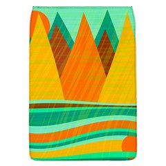 Orange And Green Landscape Flap Covers (l)  by Valentinaart