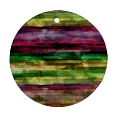 Colorful Marble Ornament (round)  by Valentinaart