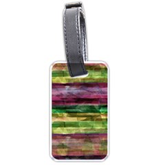 Colorful Marble Luggage Tags (one Side)  by Valentinaart