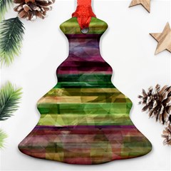 Colorful Marble Christmas Tree Ornament (2 Sides) by Valentinaart