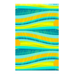 Yellow And Blue Decorative Design Shower Curtain 48  X 72  (small)  by Valentinaart