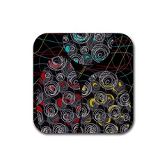 Crush  Rubber Coaster (square)  by Valentinaart