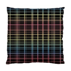 Neon Plaid Design Standard Cushion Case (two Sides) by Valentinaart