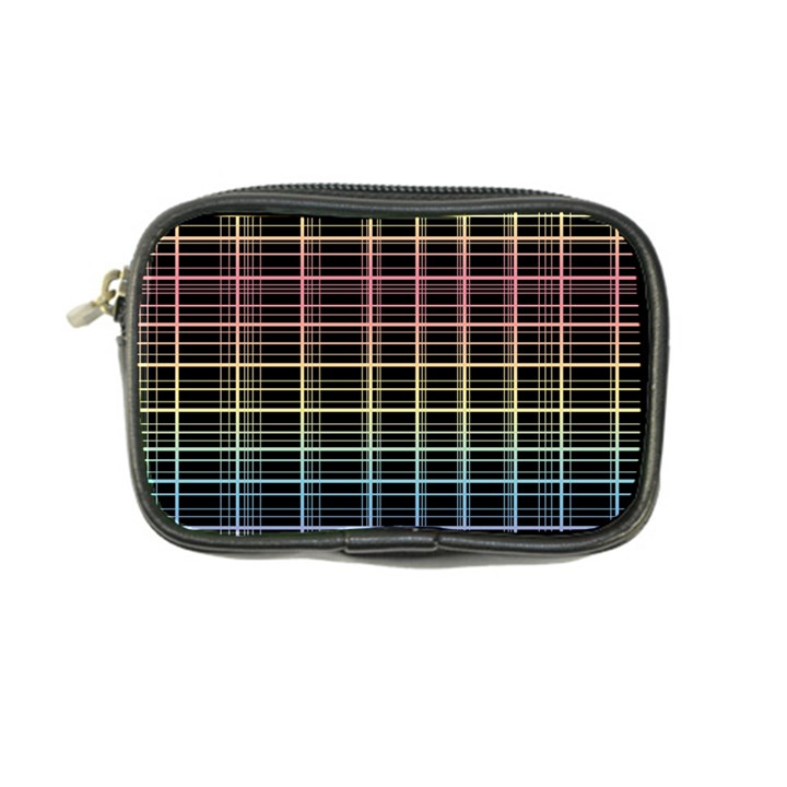 Neon plaid design Coin Purse