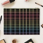 Neon plaid design Cosmetic Bag (XL) Back