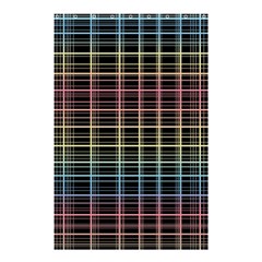 Neon Plaid Design Shower Curtain 48  X 72  (small)  by Valentinaart