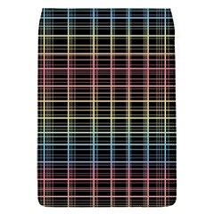 Neon Plaid Design Flap Covers (s)  by Valentinaart