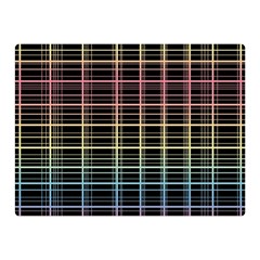 Neon Plaid Design Double Sided Flano Blanket (mini)  by Valentinaart