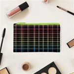 Neon plaid design Cosmetic Bag (XS) Front