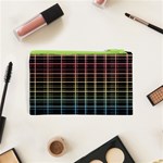 Neon plaid design Cosmetic Bag (XS) Back