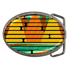 Decorative Autumn Landscape Belt Buckles