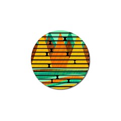 Decorative Autumn Landscape Golf Ball Marker by Valentinaart