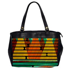 Decorative Autumn Landscape Office Handbags by Valentinaart