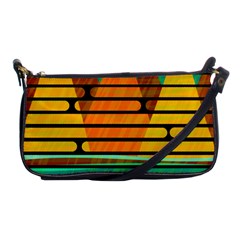 Decorative Autumn Landscape Shoulder Clutch Bags by Valentinaart