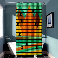 Decorative Autumn Landscape Shower Curtain 36  X 72  (stall)  by Valentinaart