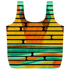 Decorative Autumn Landscape Full Print Recycle Bags (l)  by Valentinaart