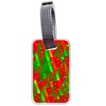 Xmas trees decorative design Luggage Tags (Two Sides) Front