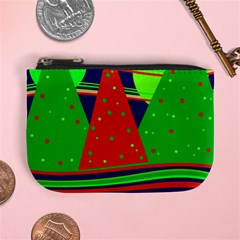 Magical Xmas Night Mini Coin Purses by Valentinaart