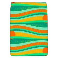 Green And Orange Decorative Design Flap Covers (l)  by Valentinaart