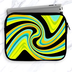 Blue And Yellow Apple Ipad 2/3/4 Zipper Cases by Valentinaart