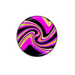 Pink And Yellow Hat Clip Ball Marker by Valentinaart