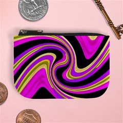 Pink And Yellow Mini Coin Purses by Valentinaart