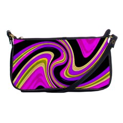 Pink And Yellow Shoulder Clutch Bags by Valentinaart