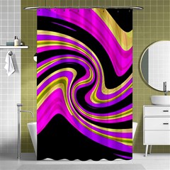 Pink And Yellow Shower Curtain 48  X 72  (small)  by Valentinaart