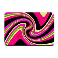 Magenta And Yellow Small Doormat  by Valentinaart