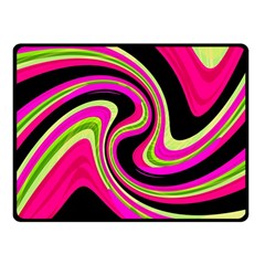 Magenta And Yellow Fleece Blanket (small) by Valentinaart