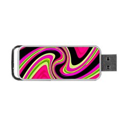 Magenta And Yellow Portable Usb Flash (one Side) by Valentinaart