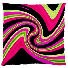 Magenta And Yellow Large Flano Cushion Case (one Side) by Valentinaart