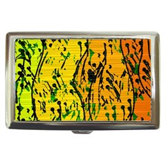 Gentle Yellow Abstract Art Cigarette Money Cases by Valentinaart