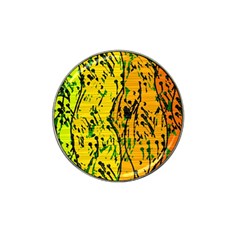 Gentle Yellow Abstract Art Hat Clip Ball Marker (10 Pack) by Valentinaart