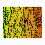 Gentle yellow abstract art Small Glasses Cloth Front