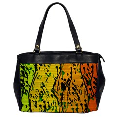 Gentle Yellow Abstract Art Office Handbags by Valentinaart