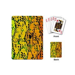 Gentle Yellow Abstract Art Playing Cards (mini) 