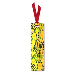 Gentle Yellow Abstract Art Small Book Marks by Valentinaart