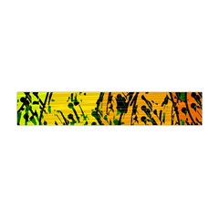 Gentle Yellow Abstract Art Flano Scarf (mini) by Valentinaart