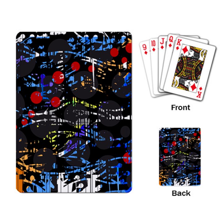 Blue confusion Playing Card