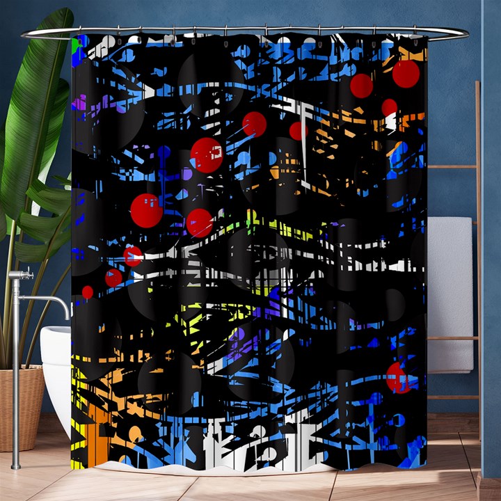 Blue confusion Shower Curtain 60  x 72  (Medium) 