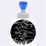 Blue confusion Rubber Round Stamps (Large) 1.875 x1.875  Stamp